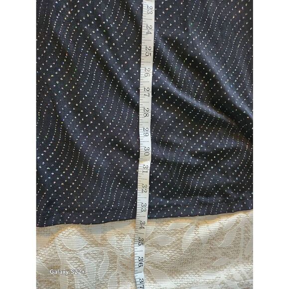 NWT Scarlet little black dress w silver sparkly threads - Picture 8 of 10